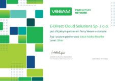 E-Direct Cloud Solutions Srebrnym Partnerem Veeam